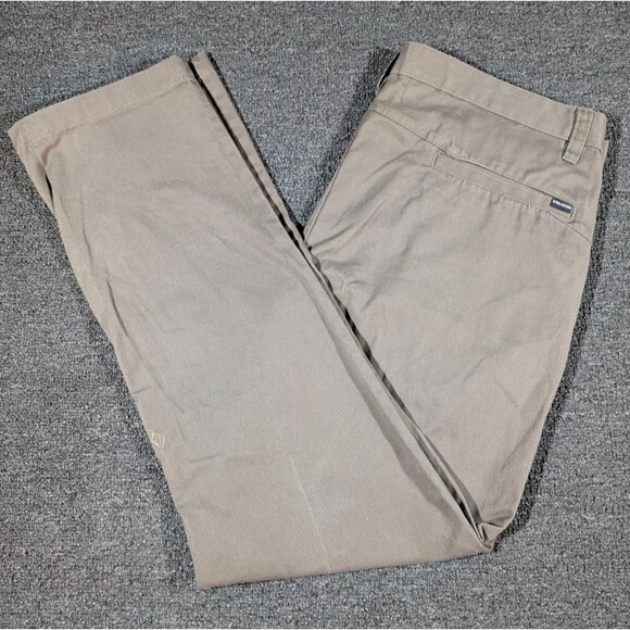 VOLCOM Pants Mens 40 (Fits 40x32) Straight Leg Casual Trouser Chino Logo - Picture 1 of 8